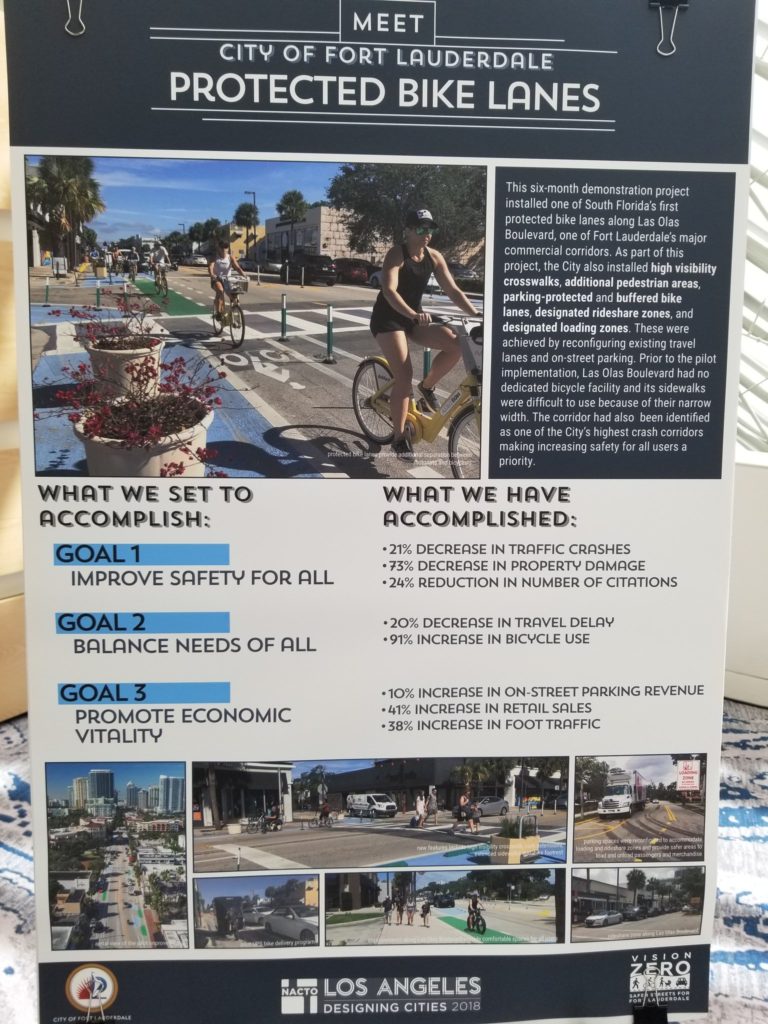 NACTO Ft. Lauderdale cycle track data